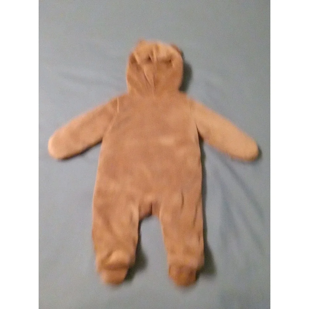 Carter's Baby Just One You Plush Brown Bear Hooded Snuggle Snow Suit 3 Months